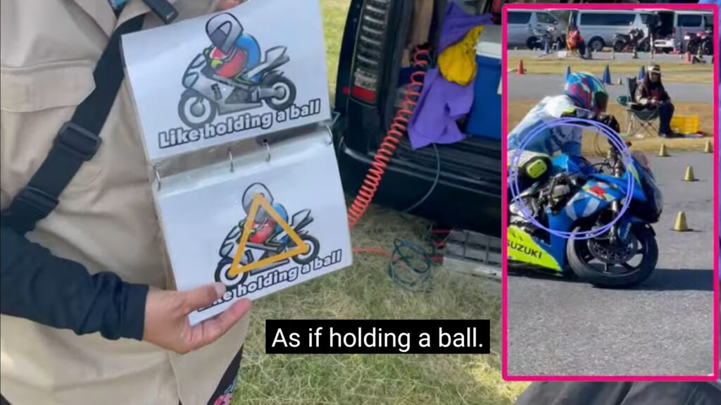 body position moto gymkhana